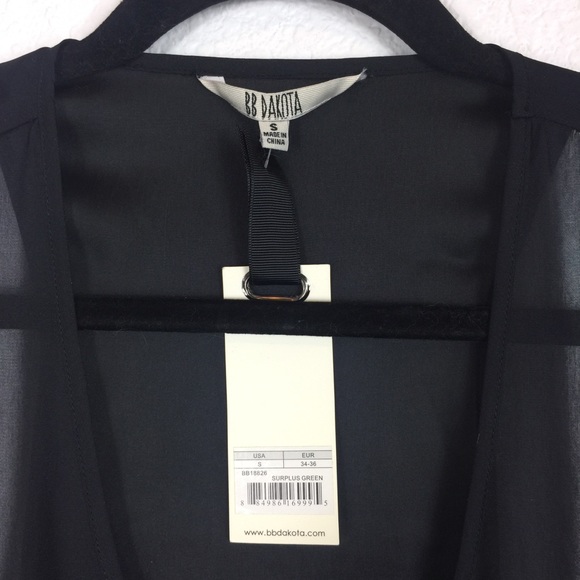 NWT Anthropologie BB Dakota Miriam Green Surplus Ruffle Mini Dress Small - Picture 4 of 8